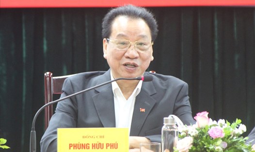 GS-TS Phùng Hữu Phú - Phó Chủ tịch Thường trực Hội đồng Lý luận Trung ương. 
Ảnh: T.Vương