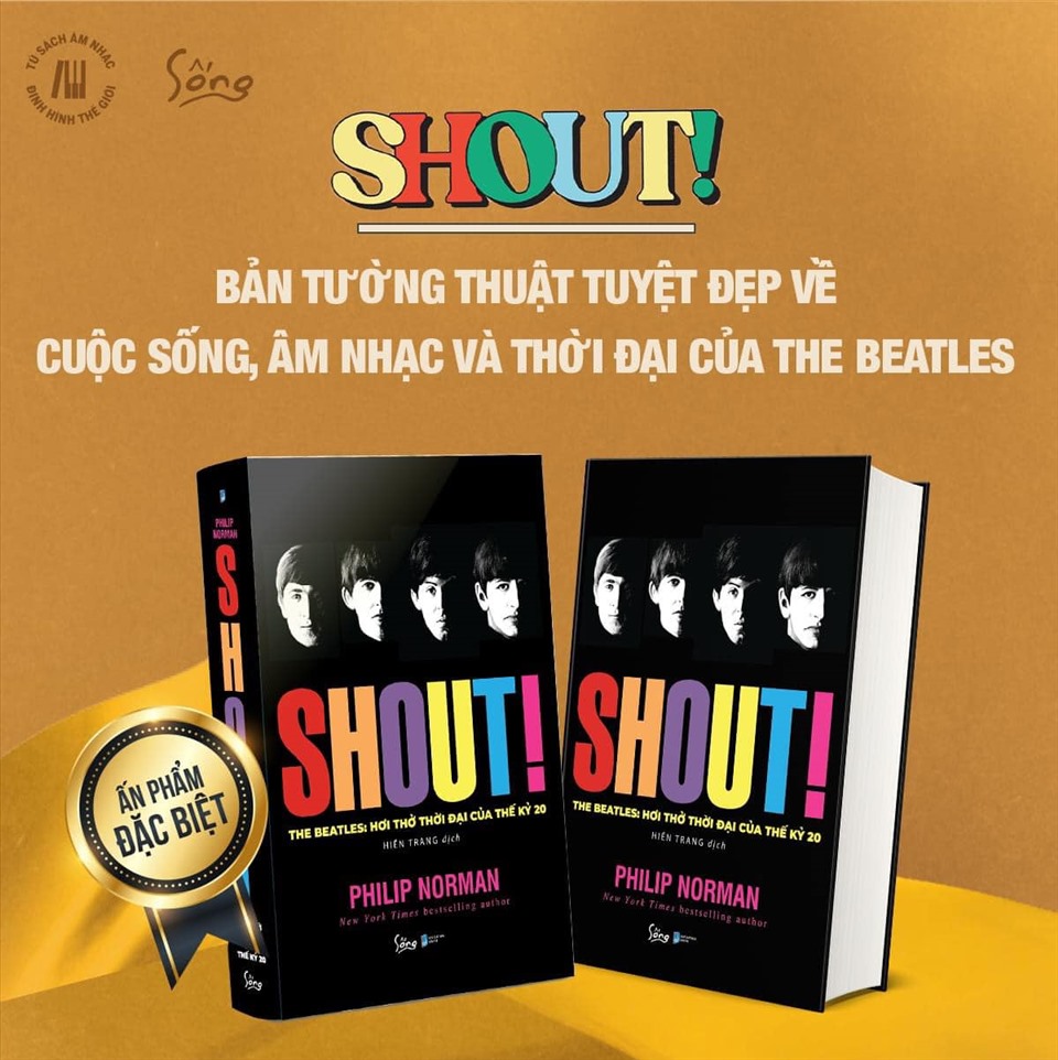 Cuốn sách “Shout! - The Beatles: Hơi thở thời đại của thế kỉ 20”. Ảnh: MT