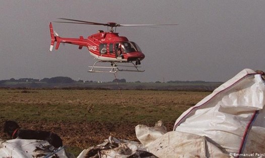 Hình minh họa máy bay trực thăng của dịch vụ SAF - đơn vị có nhân viên là nạn nhân trong vụ rơi trực thăng trên dãy Alps, Pháp hôm 8.12. Ảnh: AFP
