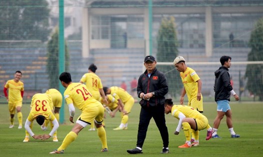 Đội tuyển Việt Nam sẽ có 2 trận giao hữu với U 22. Ảnh: VFF