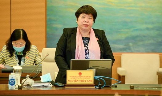Bà Nguyễn Thuý Anh – Chủ nhiệm Ủy ban về các vấn đề xã hội của Quốc hội. Ảnh QH