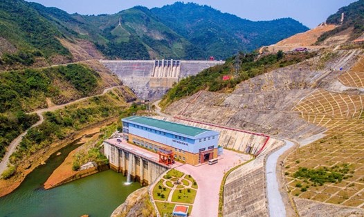 Dự án thủy điện Bản Vẽ (Nghệ An) cán đích 10 tỉ kWh hòa vào lưới điện quốc gia. Ảnh: LINH CHI