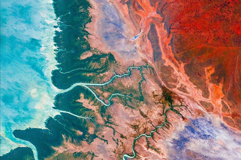 Vịnh Exmouth, Australia. Ảnh: @2020 CNES