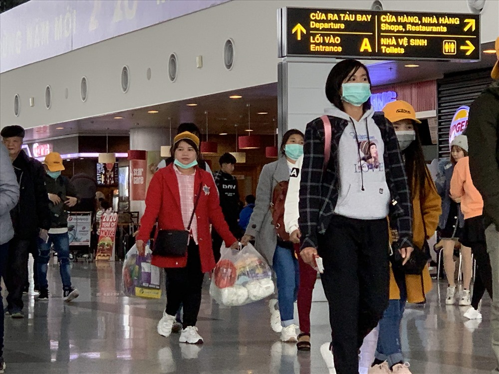 Hành khách tại nhà chờ sân bay Nội Bài. Ảnh: hải Nguyễn