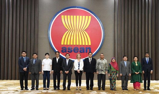 Ủy ban hợp tác chung ASEAN - Mỹ họp lần thứ 11. Ảnh: BNG.