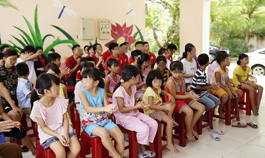 Gần 50 trẻ tại Trung tâm Hoa Mai Đà Nẵng đã quay trở lại trung tâm. Ảnh: VQ