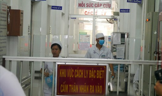Khu vực điều trị tại Bệnh viện Bệnh nhiệt đới TPHCM.