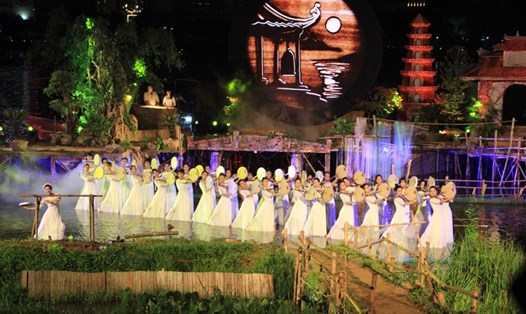 Một tiết mục nghệ thuật tại Festival Huế 2018