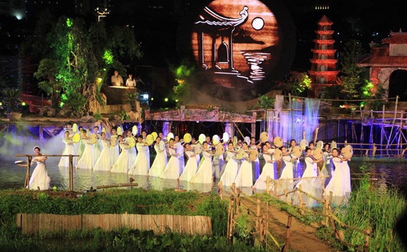 Một tiết mục nghệ thuật tại Festival Huế 2018