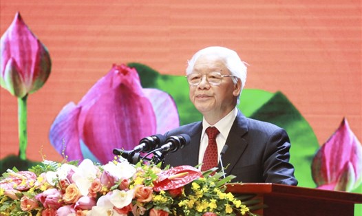 Tổng Bí thư, Chủ tịch Nước Nguyễn Phú Trọng. Ảnh T.Vương