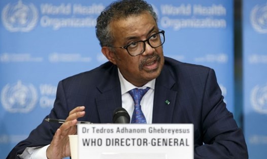 Tổng giám đốc WHO Tedros Adhanom Ghebreyesus. Ảnh: EPA