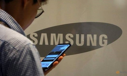 Logo Samsung trong trụ sở tập đoàn tại Hàn Quốc. Ảnh: Reuters/Kim Hong-Ji.