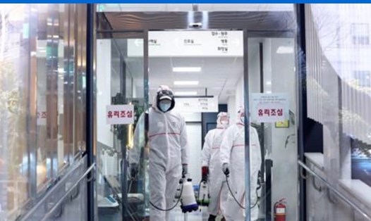 Tính tới thời điễm hiện tại, số ca nhiễm COVID-19 ở Hàn Quốc đã lên tới con số 977 và 10 ca tử vong. Ảnh: Yonhap