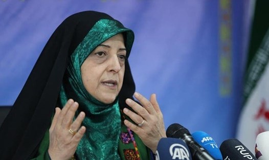 Bà Masoumeh Ebtekar, Phó tổng thống phụ trách vấn đề phụ nữ và gia đình của Iran đã nhiễm COVID-19. Ảnh: AFP.