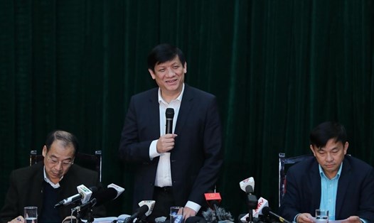 GS-TS Nguyễn Thanh Long - Thứ trưởng Bộ Y tế phát biểu. Ảnh; Sơn Tùng