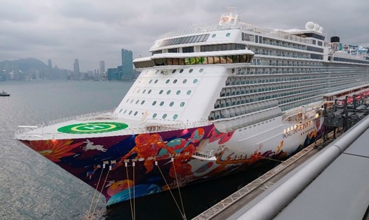 Tàu World Dream đã bị từ chối nhập cảnh vào Đài Loan (Trung Quốc) trong bối cảnh lo ngại về việc nhiễm virus Corona trên tàu. Ảnh: Reuters