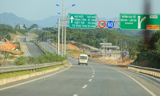 Cao tốc Hà Nội - Lào Cai. Ảnh: Hải Nguyễn