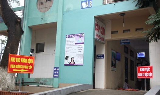 Khu vực cách ly bệnh nhân của Trung tâm y tế huyện Bình Xuyên (Vĩnh Phúc).