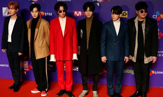 Ban nhạc Hàn Quốc Super Junior vừa phải huỷ bỏ chuyến lưu diễn tại Nhật Bản trong tháng 3. Ảnh: Reuters