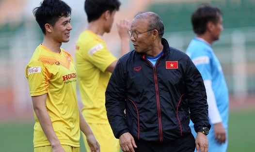 Thầy Park đã chọn Đình Trọng dự giải U23 Châu Á 2020 vào phút chót. Ảnh: D.A