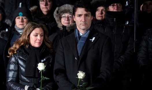 Vợ chồng Thủ tướng Canada Justin Trudeau. Ảnh: Reuters.