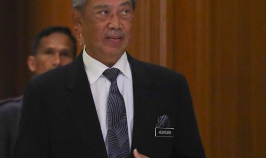 Thủ tướng Malaysia Muhyiddin Yassin tuyên bố lệnh phong tỏa kể từ ngày 18.3. Ảnh: EPA