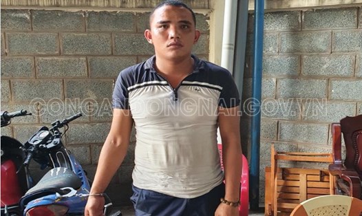 Đối tượng Lê Thế Diện (26 tuổi) bị Cơ quan CSĐT Công an TP Biên Hòa bắt khẩn cấp vào ngày 11.3_Ảnh: CACC