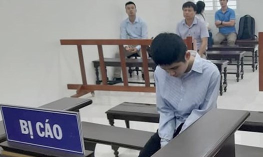 Bị cáo Nguyễn Cảnh An tại phiên tòa sơ thẩm.