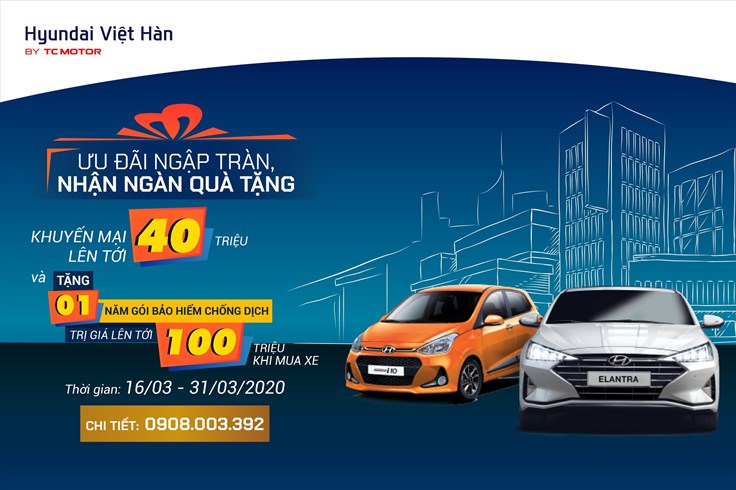 Hyundai Việt Hàn có khuyến mại gì trong tháng 3.2020?