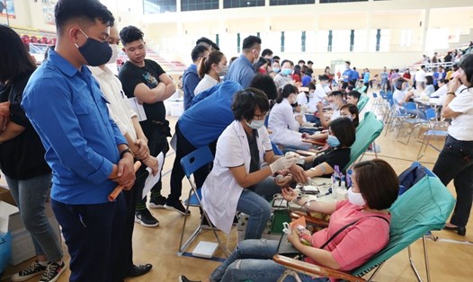 Lễ phát động “Ngày hội Xuân hồng” năm 2020 do LĐLĐ huyện và UBND huyện Sóc Sơn phối hợp Ban chỉ đạo hiến máu tình nguyện huyện tổ chức.