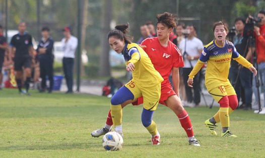 Đội tuyển nữ Việt Nam chốt danh sách sau 3 trận giao hữu tại Việt Nam. Ảnh: HOÀI THU