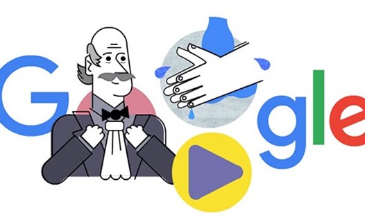 Google Doodle ngày 20.3 vinh danh bác sĩ Ignaz Semmelweis.