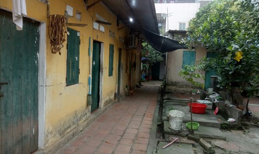 Một khu nhà trọ cho công nhân tại xã Kim Chung (huyện Đông Anh, Hà Nội).