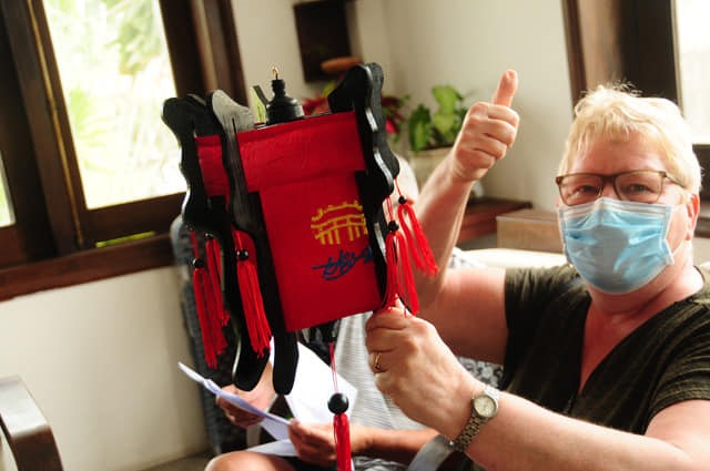 Nhiều du khách tại Hội An đã hoàn thành việc cách ly và họ cho biết sẽ nhớ mãi về kỳ nghỉ đặc biệt này. Ảnh: Thái Bá Dũng