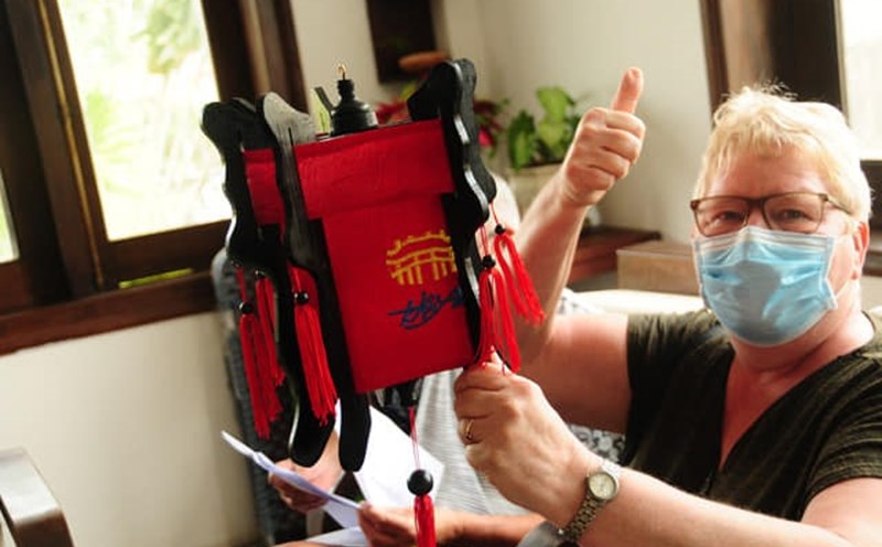 Nhiều du khách tại Hội An đã hoàn thành việc cách ly và họ cho biết sẽ nhớ mãi về kỳ nghỉ đặc biệt này. Ảnh: Thái Bá Dũng