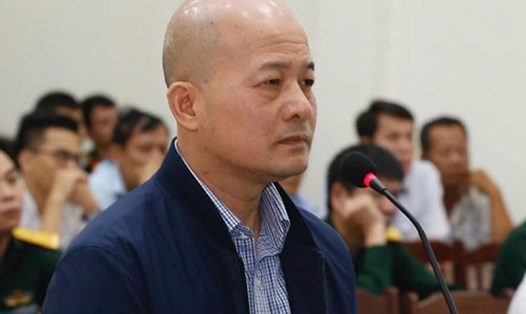 Cựu thượng tá quân đội Đinh Ngọc Hệ (Út "Trọc") tại phiên tòa năm 2018.