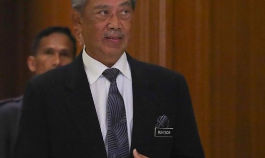Thủ tướng Malaysia Muhyiddin Yassin tuyên bố lệnh phong tỏa kể từ ngày 18.3. Ảnh: EPA.