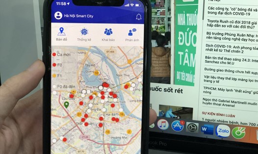 Ứng dụng Smart City Hà Nội có thêm tiện ích mới. Ảnh: Thảo Anh