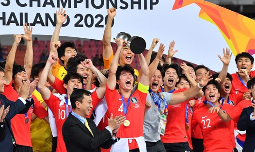 U23 Hàn Quốc vô địch giải U23 Châu Á 2020. Ảnh: AFC