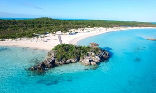 Đảo Blue Island ở Bahamas. Ảnh: Private Islands Inc.