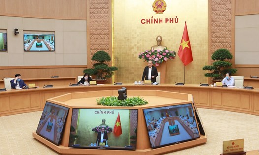 Phó Thủ tướng Thường trực Chính phủ Trương Hòa Bình phát biểu kết luận cuộc họp. Ảnh: VGP/Lê Sơn
