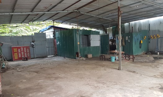 Cửa hàng rửa xe của Phạm Văn Đạo, nơi che giấu hành vi mua bán, vận chuyển lượng ma túy "khủng".