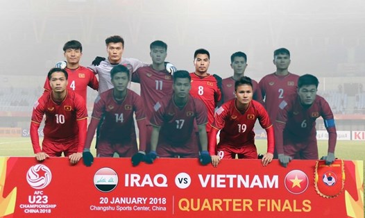 Đội hình U23 Việt Nam tại Thường Châu 2018. Những cầu thủ chấn thương được bôi mờ đã lên con số 6. Tính cả Văn Hậu là 7 người. Ảnh: Tú Nguyễn