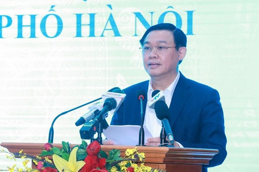 Ông Vương Đình Huệ giữ chức Bí thư Thành ủy Hà Nội. Ảnh LDO