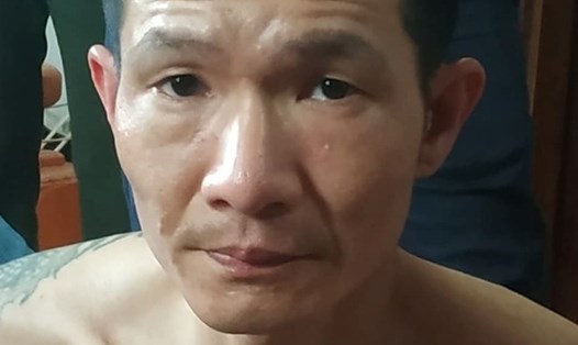 Đối tượng Trần Quang Phong tại thời điểm bị bắt giữ. Ảnh: CACC.