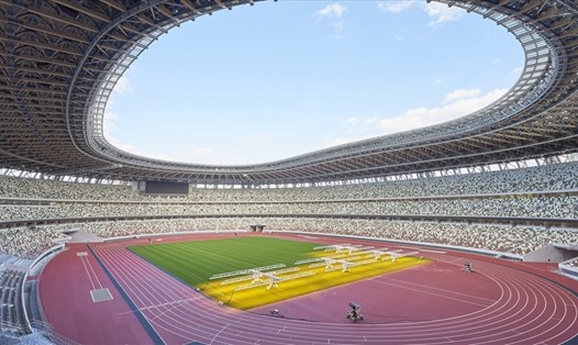 Sân vận động mới được xây dựng phục vụ Olympic Tokyo 2020 tại Nhật Bản. Ảnh: Japan Sport Council.