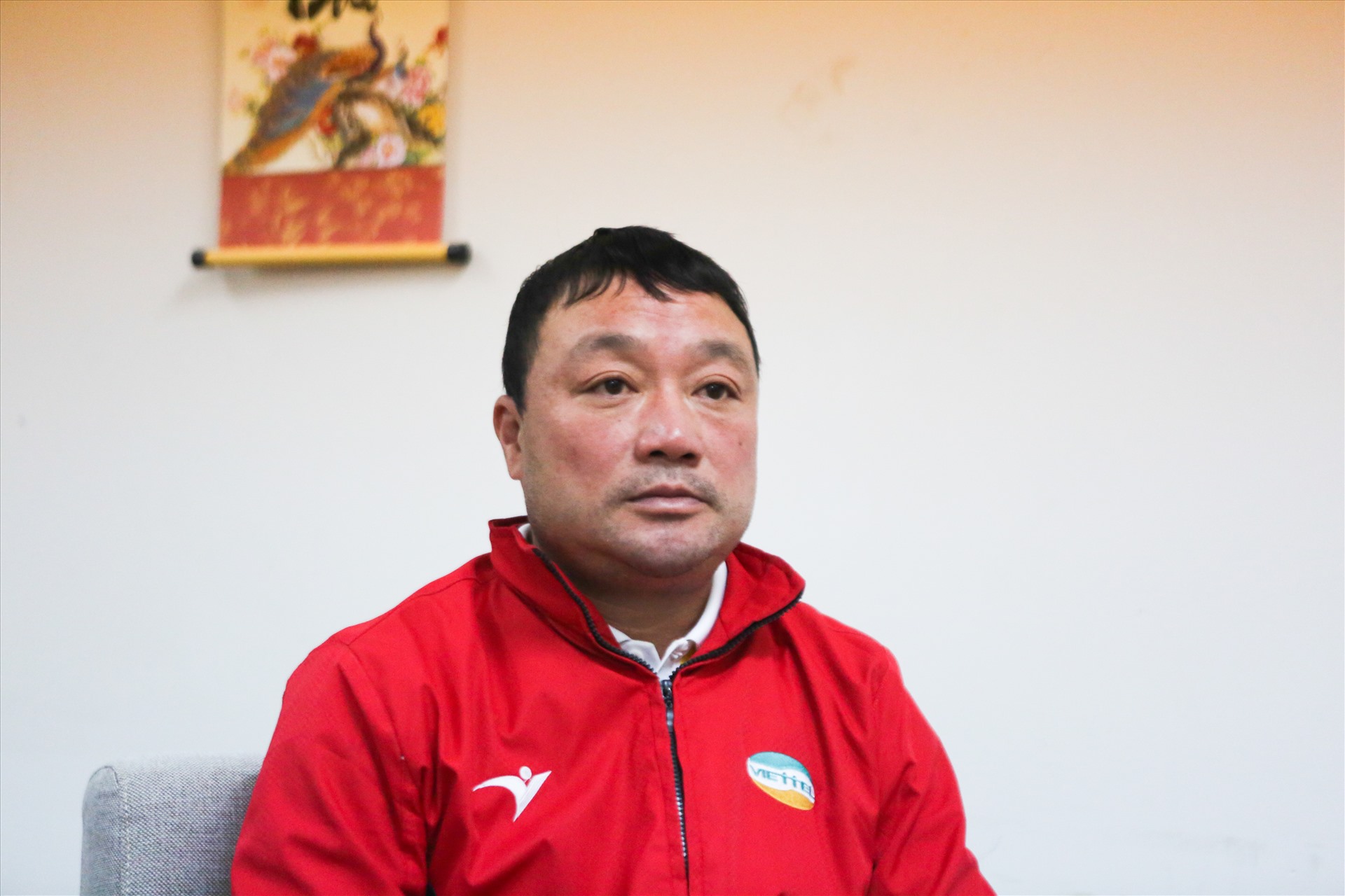 Huấn luyện viên Trương Việt Hoàng cho biết Viettel đặt mục tiêu sẽ cải thiện vị trí ở mùa trước và sẽ đua ngôi vô địch nếu có cơ hội. Ảnh: HOÀI THU
