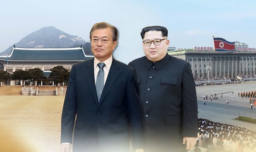 Nhà lãnh đạo Triều Tiên Kim Jong-un gửi thư cho Tổng thống Hàn Quốc Moon Jae-in. Ảnh: Yonhap