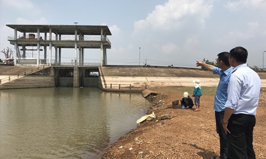 Một góc hồ Ea Kao (Đắk Lắk) có nhiệm vụ cấp nước cho hơn 1.000ha nông sản của người dân TP. Buôn Ma Thuột và các vùng giáp ranh. Ảnh: Bảo Trung