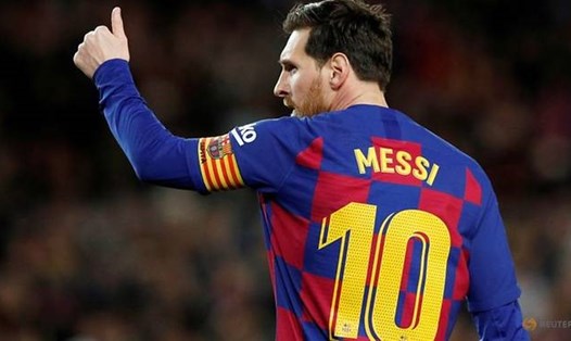 Messi cùng Barcelona đang hướng đến ngôi vô địch La Liga lần thứ 3 liên tiếp. Ảnh: Reuters.